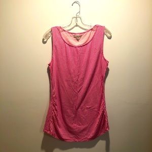 Pink Patterned Banana Republic Tank